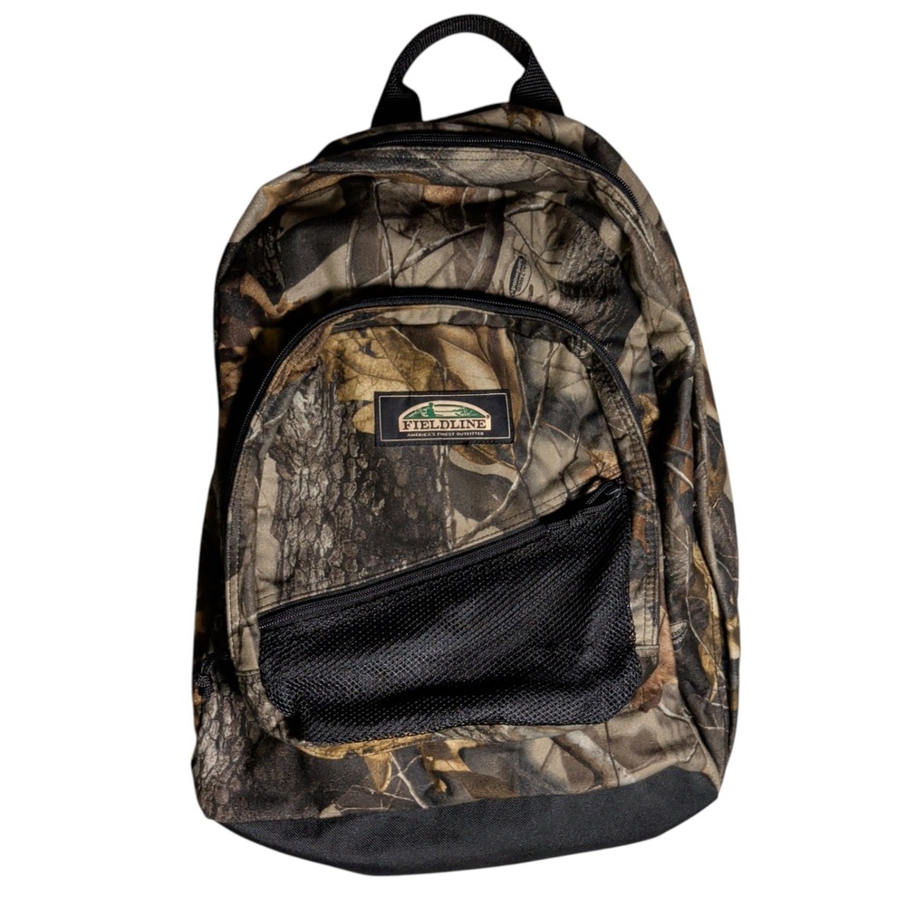 Fieldline Backpack Camouflage REALTREE Hardwoods Pockets Pouch Hunting Outdoor